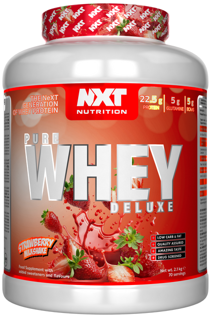 NXT Nutrition Pure Whey Deluxe 2.1kg Strawberry Milkshake