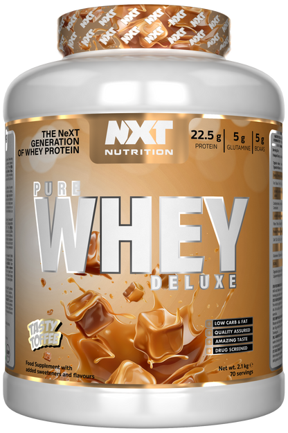 NXT Nutrition Pure Whey Deluxe 2.1kg Tasty Toffee