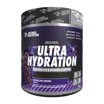 Refined Nutrition Ultra Hydration 300g American Grape – front-facing manufacturer tub