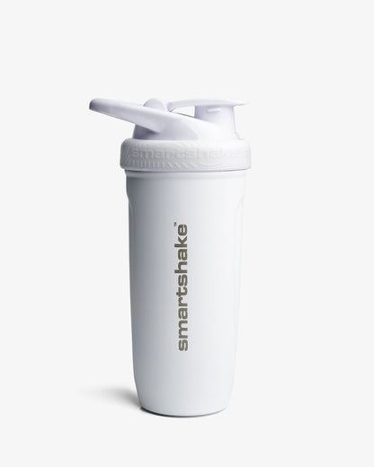 Smartshake Reforce Stainless Steel Shaker 900ml White front view