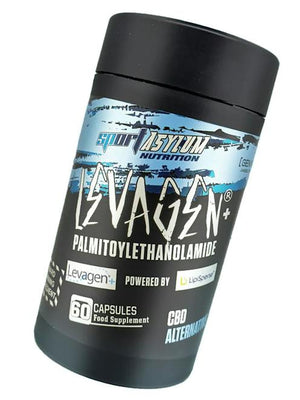 Sport Asylum Levagen+ 60 capsules black and blue bottle front