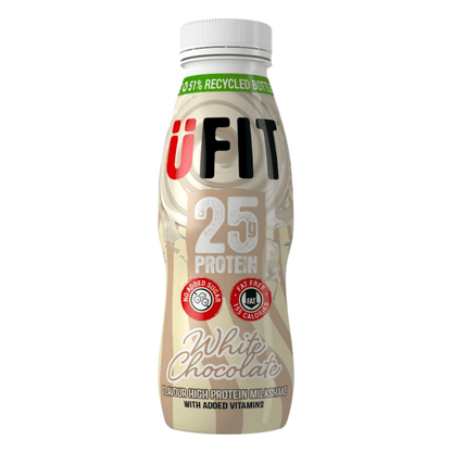 UFIT 25g Protein Milkshake 330ml White Chocolate