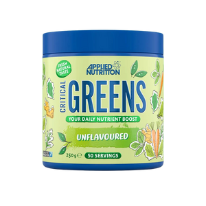 Applied Nutrition Critical Greens 250g Unflavoured front-facing tub