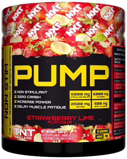NXT Nutrition TNT Nuclear PUMP 500g Strawberry Lime