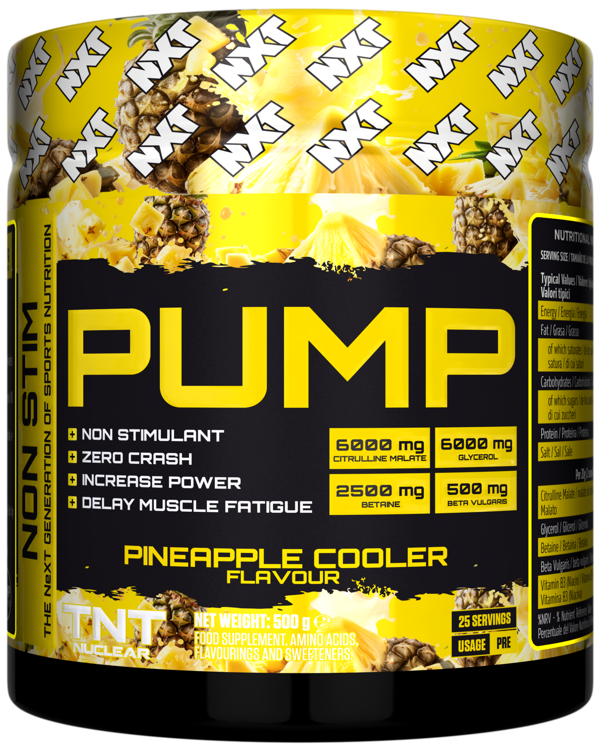 NXT Nutrition TNT Nuclear PUMP 500g Pineapple