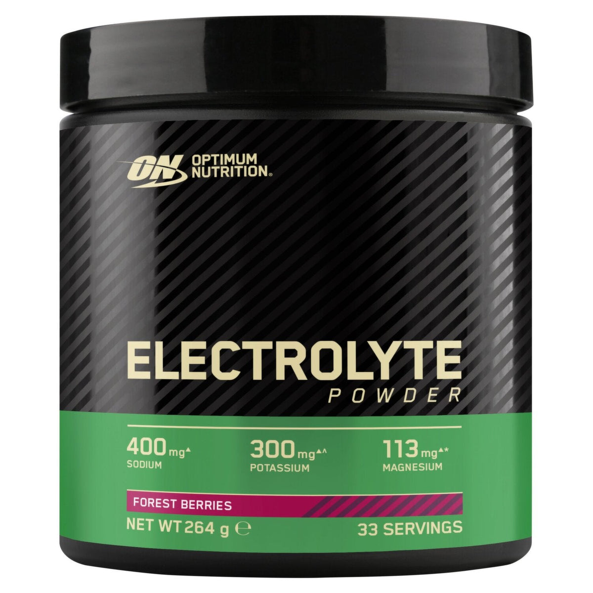 Optimum Nutrition Electrolyte Powder 264g Forest Berries front tub
