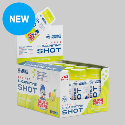 Applied Nutrition L-Carnitine Shots SLUSH PUPPiE Twisted Citrus individual front-facing product photo (case of 12)