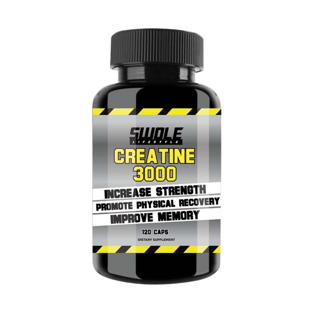 SWOLE Lifestyle Creatine 3000 120 capsules front view