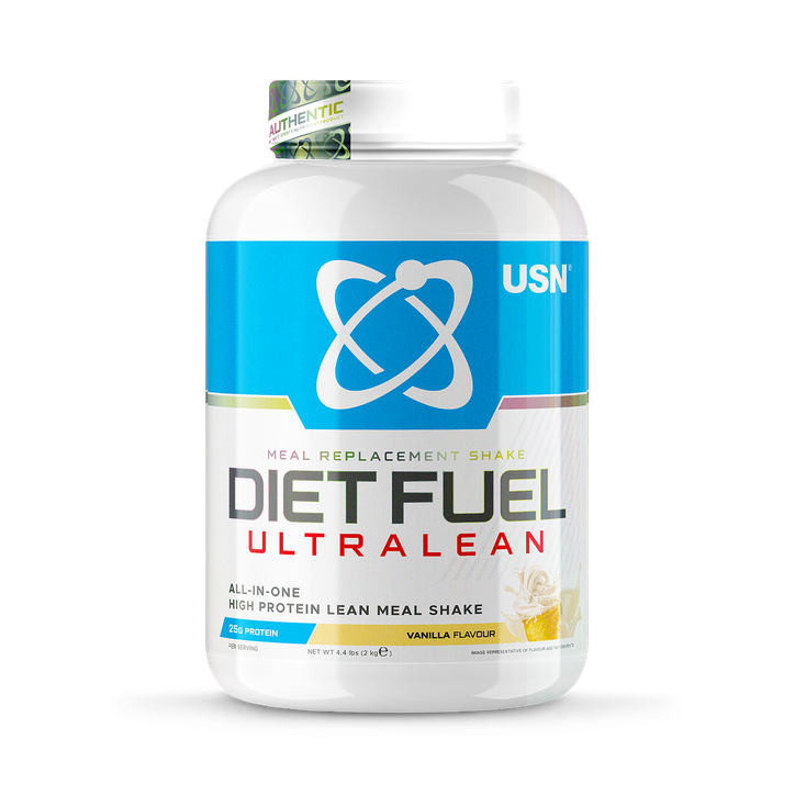 USN Diet Fuel Ultralean 2kg Vanilla front-facing tub